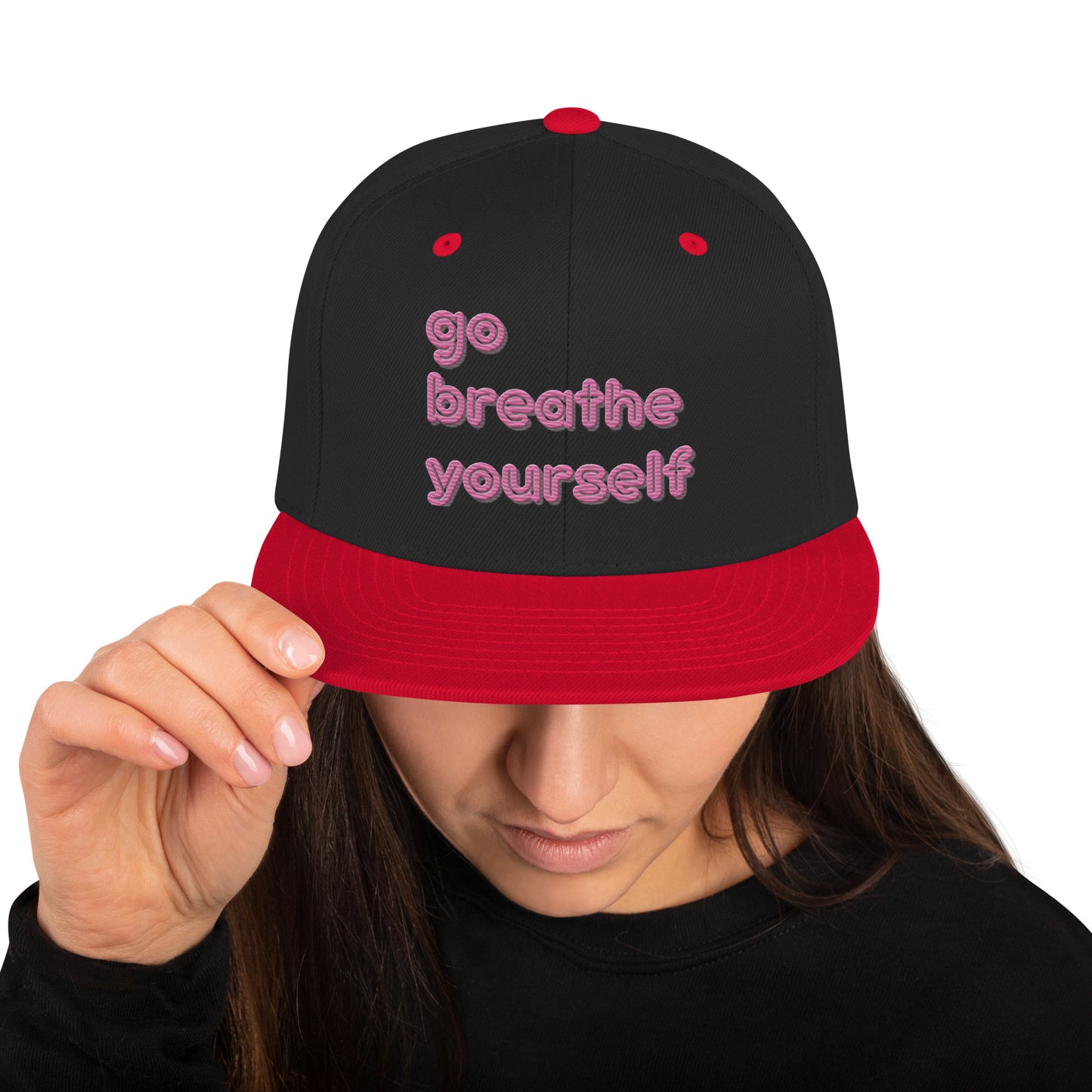 Go breathe yourself - Snapback Hat