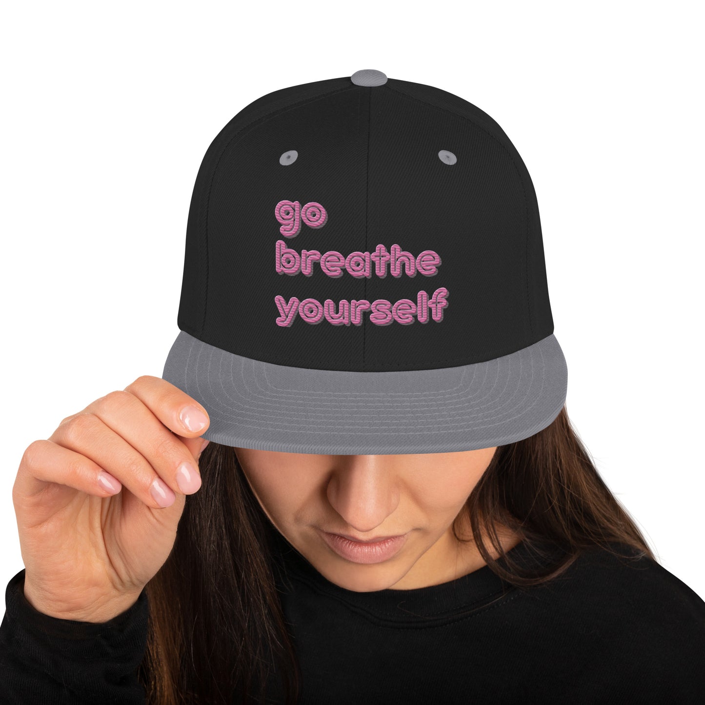 Go breathe yourself - Snapback Hat