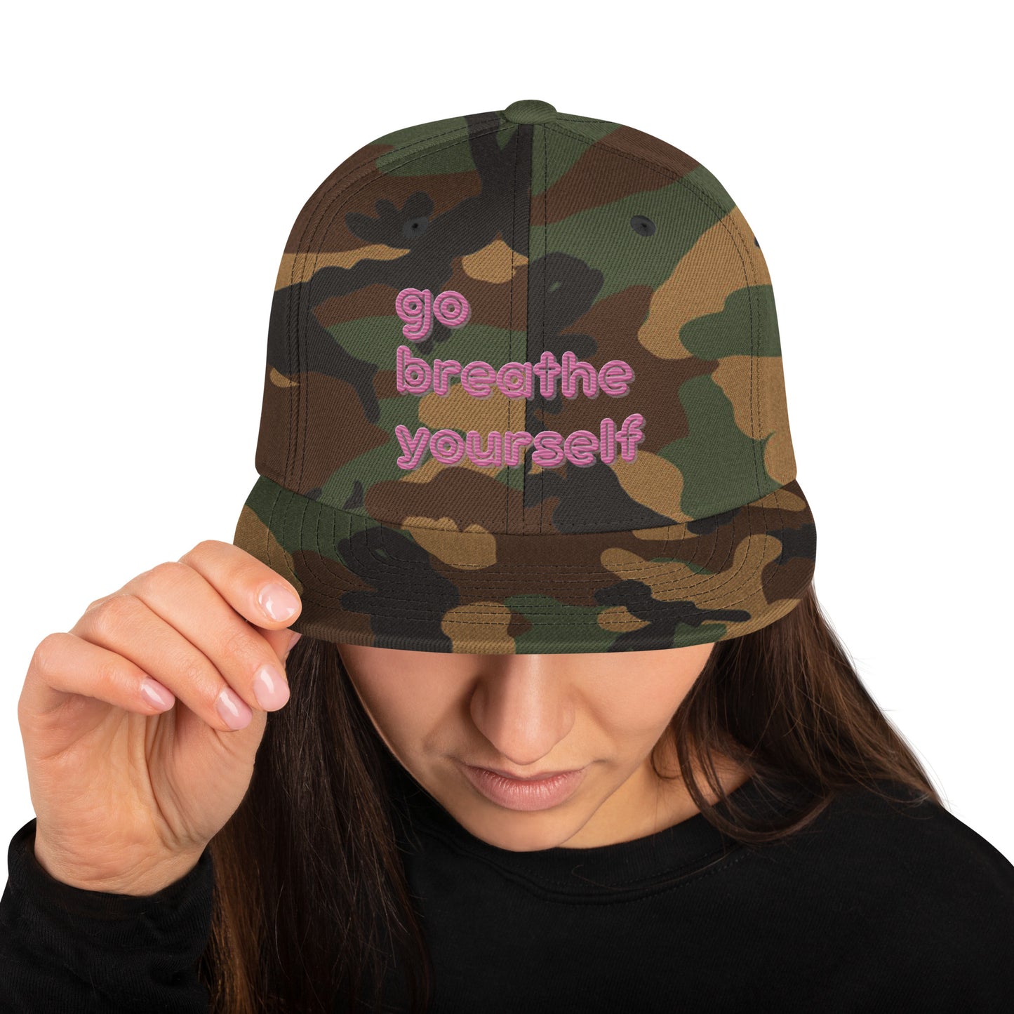 Go breathe yourself - Snapback Hat