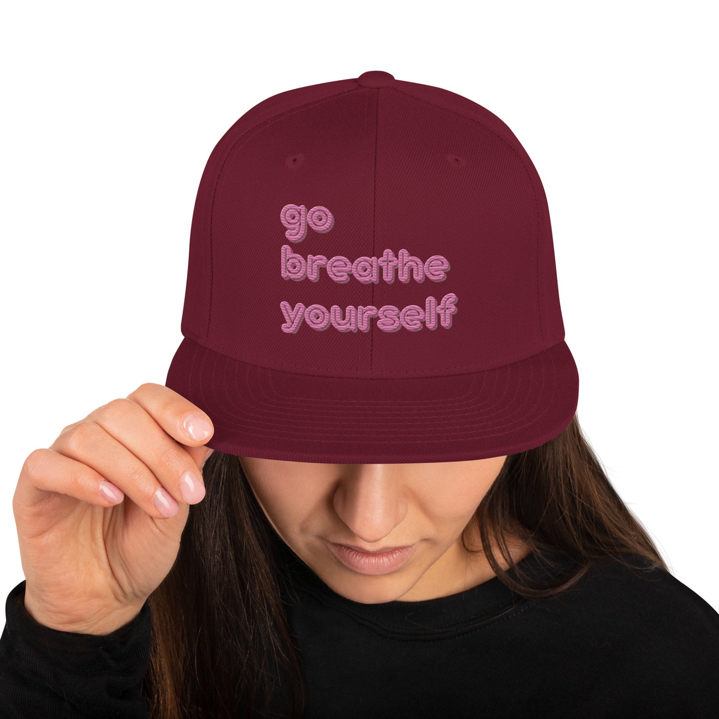 Go breathe yourself - Snapback Hat