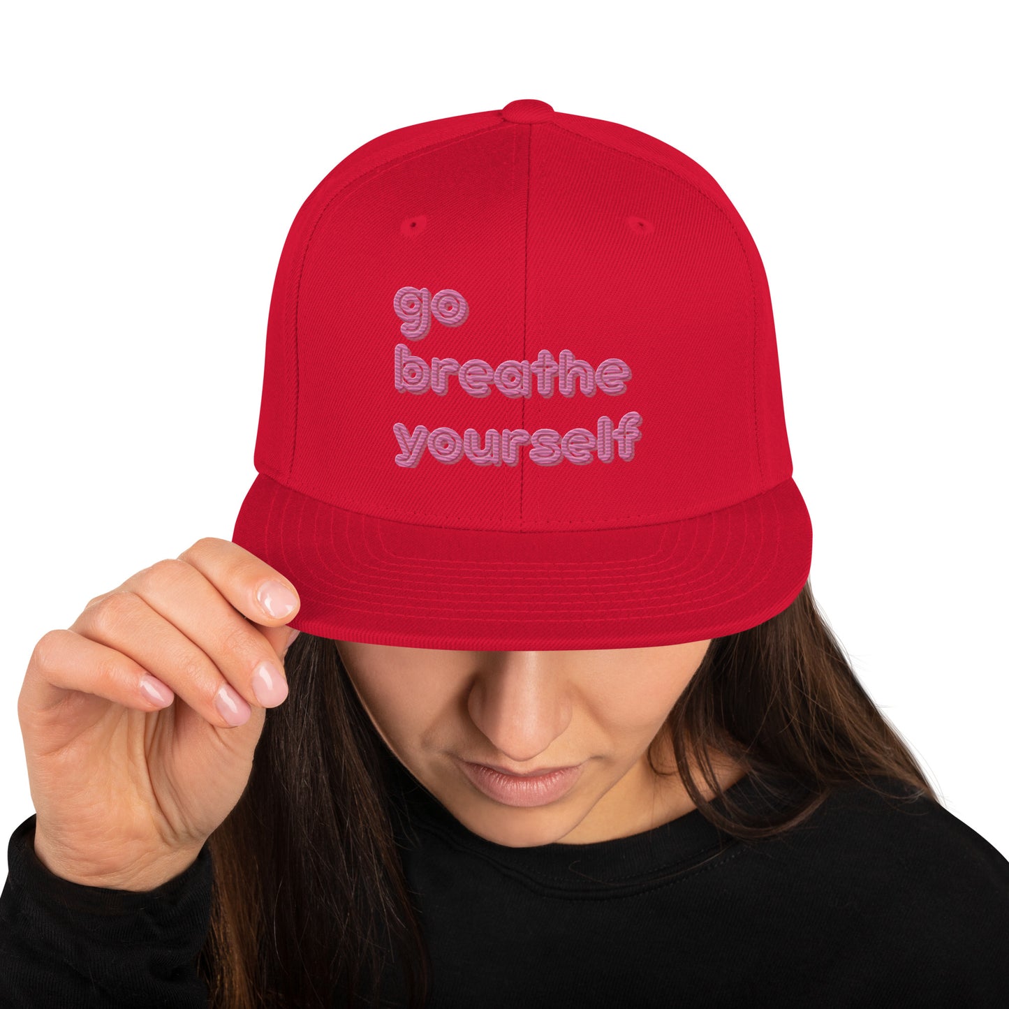 Go breathe yourself - Snapback Hat