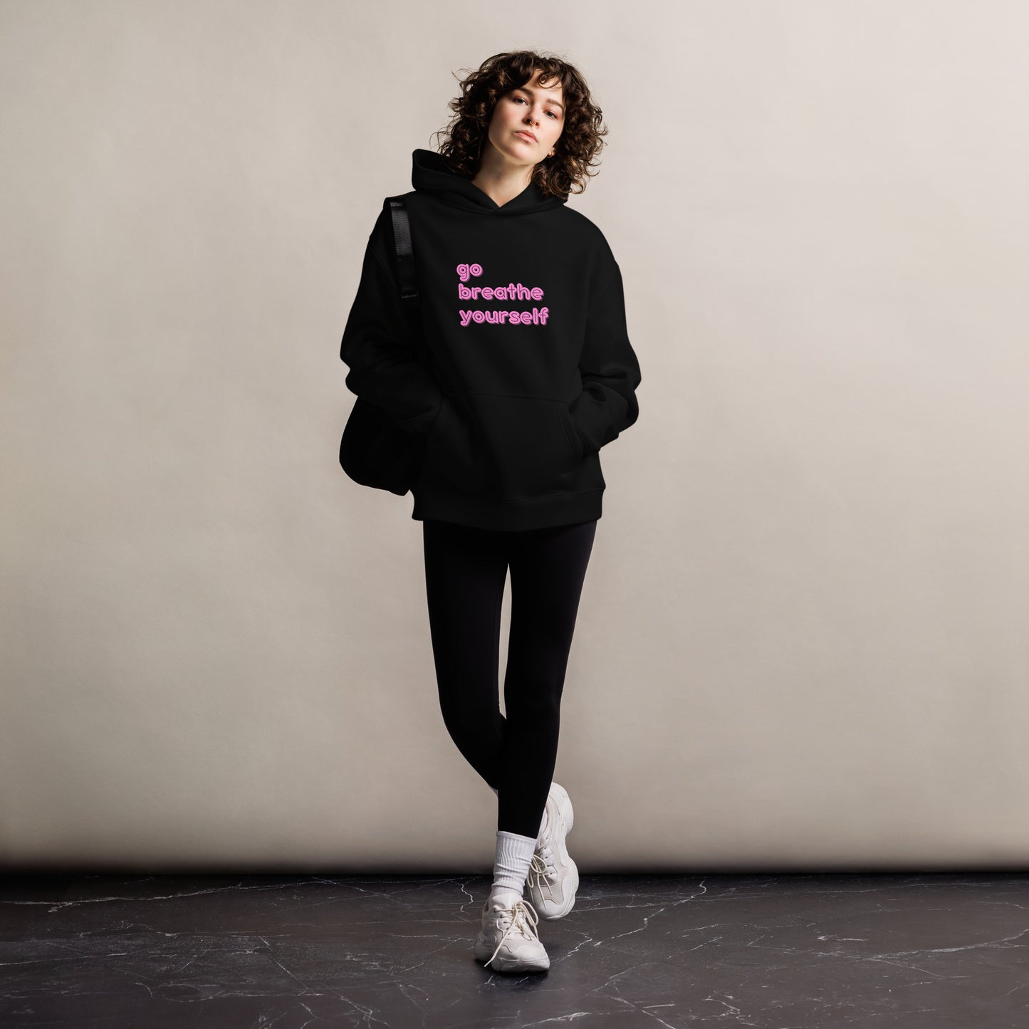 Go breathe yourself - Unisex oversized hoodie
