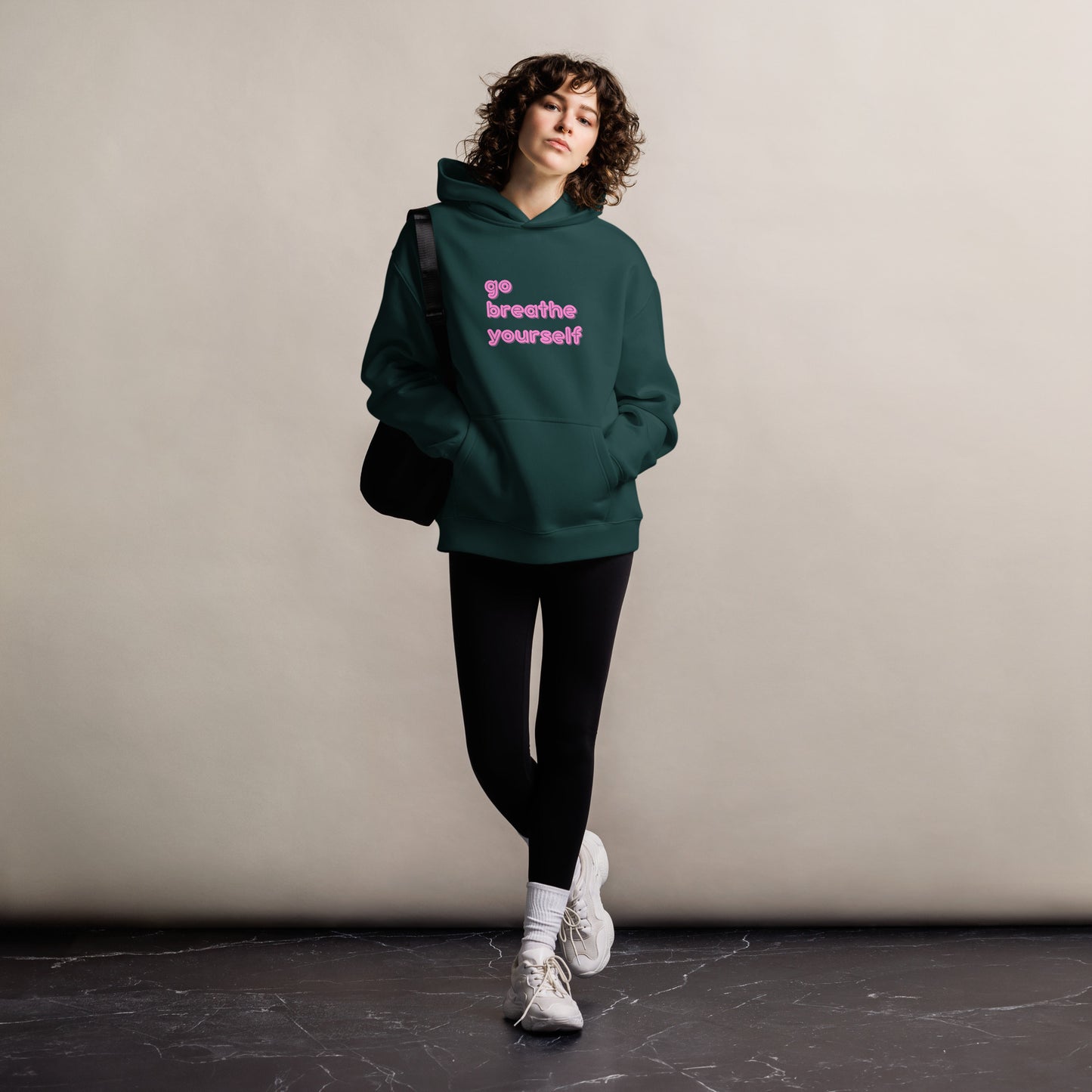 Go breathe yourself - Unisex oversized hoodie
